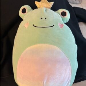Plush Frog Princess Squishmallow  - Mint Green and Pink